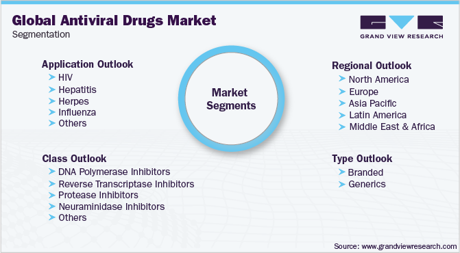 全球抗病毒药物市场细分